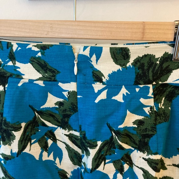 J. Crew Blue Watercolour Floral “the No. 2 Pencil” Skirt - Picture 3 of 11